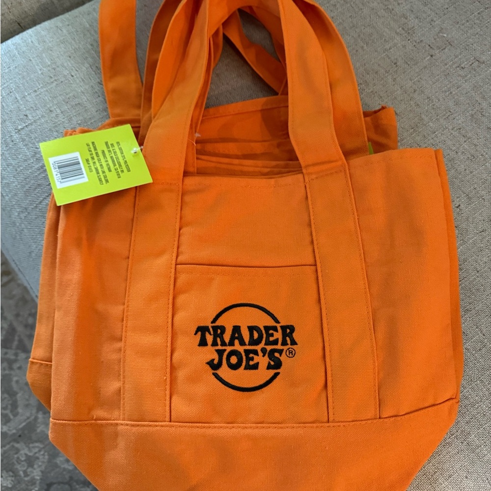 Trader Joe's Halloween Orange Tote Bag